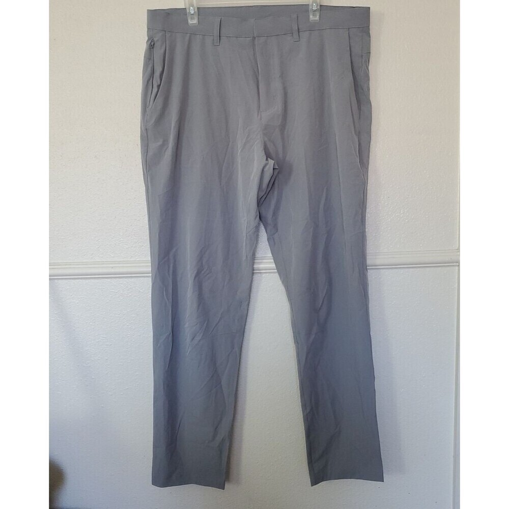 Fabletics The Only Pant Mens Size 39X32 Gray‎ Zipped Pockets